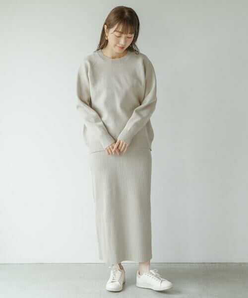 Sonny Label / サニーレーベル ワンピース | 『WEB限定』スウェットライクニット×スカートセットアップ | 詳細27