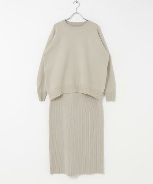 Sonny Label / サニーレーベル ワンピース | 『WEB限定』スウェットライクニット×スカートセットアップ | 詳細30