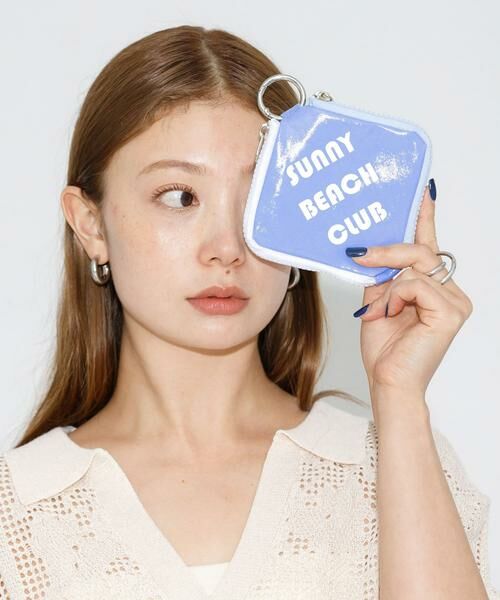 Sonny Label/サニーレーベル 2ポケットコインケース ブルー one Sonny Label/サニーレーベル 2ポケットコインケース ブルー one