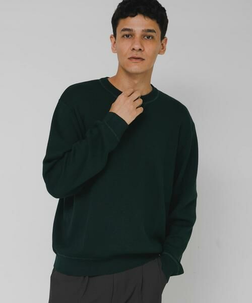 Sonny Label / サニーレーベル ニット・セーター | スウェットライクニットプルオーバー | 詳細1