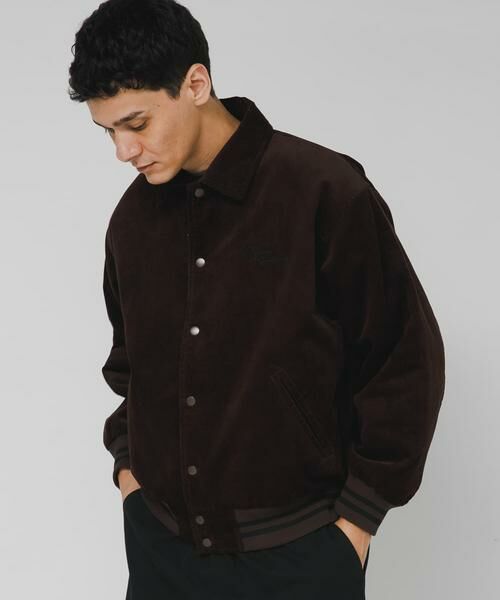 Sonny Label/サニーレーベル 『別注』GEM SPORTSWEAR×Sonny Label コーデュロイパデッドブルゾン ダークブラウン L Sonny Label/サニーレーベル 『別注』GEM SPORTSWEAR×Sonny Label コーデュロイパデッドブルゾン ダークブラウン L