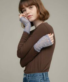 Sonny Label / サニーレーベル Tシャツ | 『WEB限定』レーススリーブレイヤードロングTシャツ