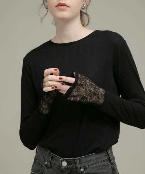 Sonny Label / サニーレーベル Tシャツ | 『WEB限定』レーススリーブレイヤードロングTシャツ | 詳細26