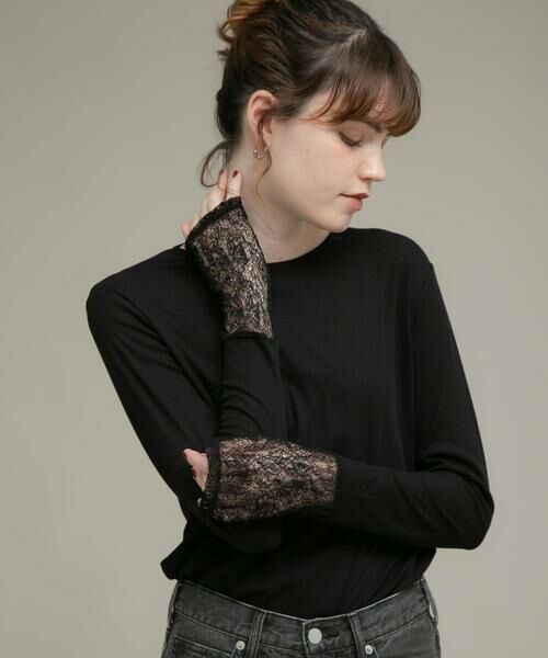 Sonny Label / サニーレーベル Tシャツ | 『WEB限定』レーススリーブレイヤードロングTシャツ | 詳細27