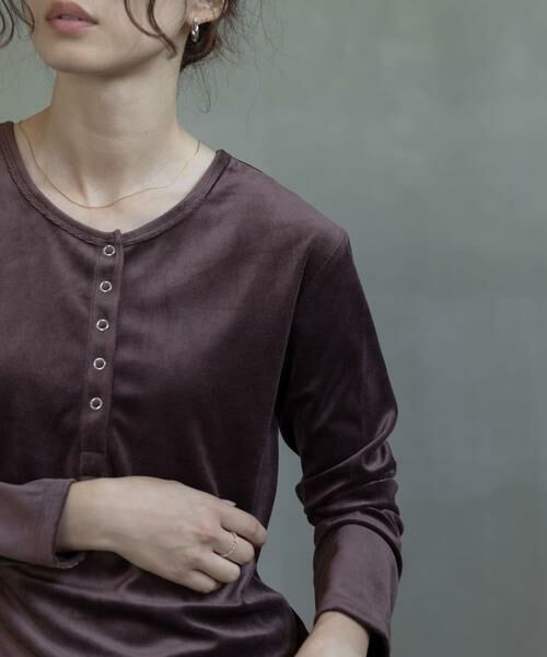 Sonny Label / サニーレーベル Tシャツ | 『UR TECH』ベロアヘンリーネックプルオーバー | 詳細1