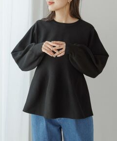 Sonny Label / サニーレーベル ニット・セーター | 『WEB限定』2WAYペプラムニットプルオーバー