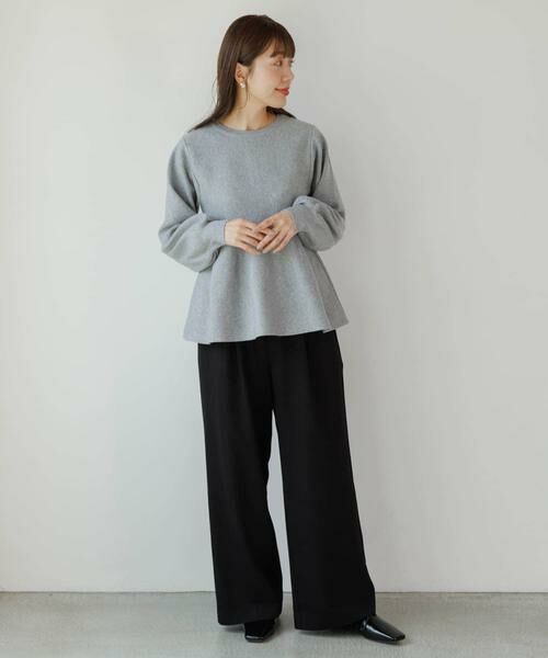 Sonny Label / サニーレーベル ニット・セーター | 『WEB限定』2WAYペプラムニットプルオーバー | 詳細19