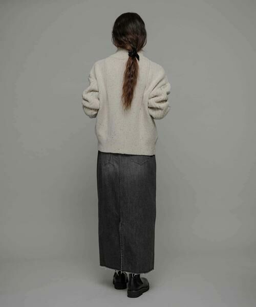 Sonny Label / サニーレーベル ニット・セーター | ウールケーブルニットジップブルゾン | 詳細7