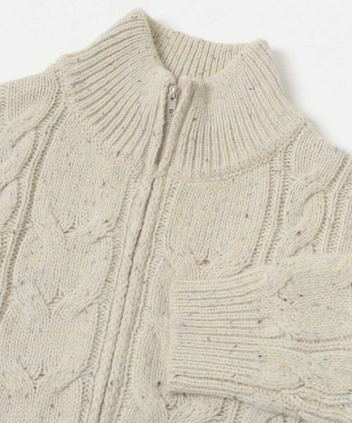 Sonny Label / サニーレーベル ニット・セーター | ウールケーブルニットジップブルゾン | 詳細9