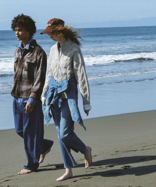 Sonny Label / サニーレーベル ニット・セーター | ウールケーブルニットジップブルゾン | 詳細13