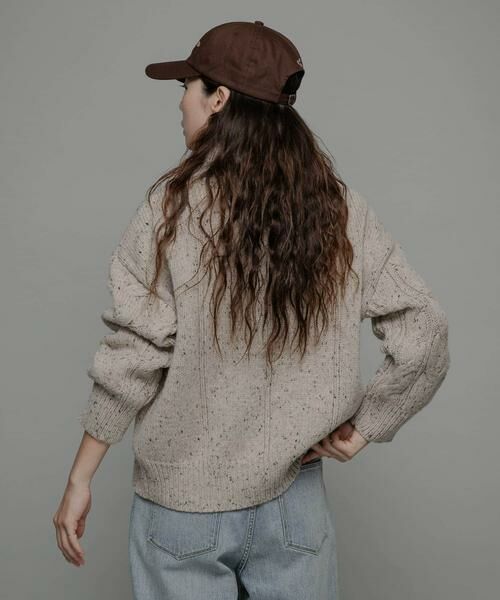 Sonny Label / サニーレーベル ニット・セーター | ウールケーブルニットジップブルゾン | 詳細16
