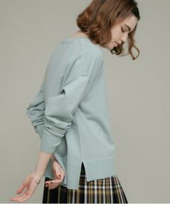 Sonny Label / サニーレーベル ニット・セーター | 『洗濯可』サイドスリットハイゲージプルオーバー