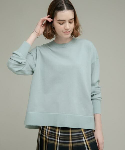 Sonny Label / サニーレーベル ニット・セーター | 『洗濯可』サイドスリットハイゲージプルオーバー | 詳細1