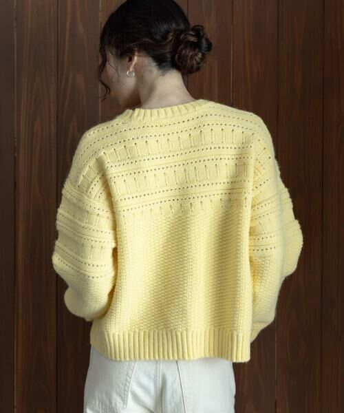 Sonny Label / サニーレーベル ニット・セーター | 『WEB限定』アイレット切替ニットプルオーバー | 詳細5
