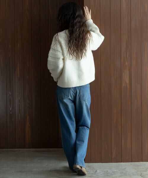 Sonny Label / サニーレーベル ニット・セーター | 『WEB限定』アイレット切替ニットプルオーバー | 詳細20