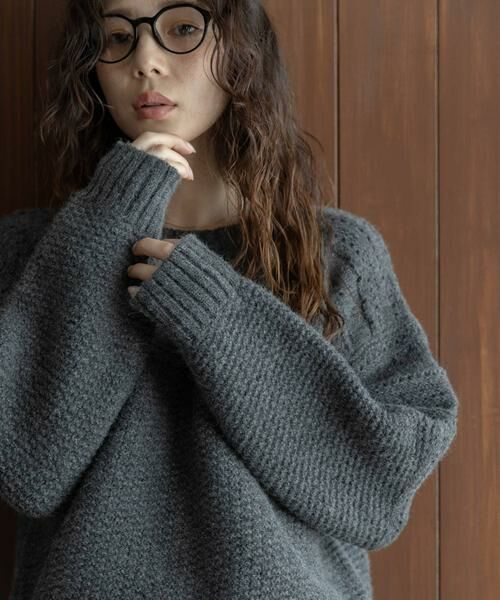 Sonny Label / サニーレーベル ニット・セーター | 『WEB限定』アイレット切替ニットプルオーバー | 詳細23