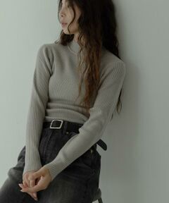 Sonny Label / サニーレーベル ニット・セーター | ウォッシャブルリブハイネックニットプルオーバー