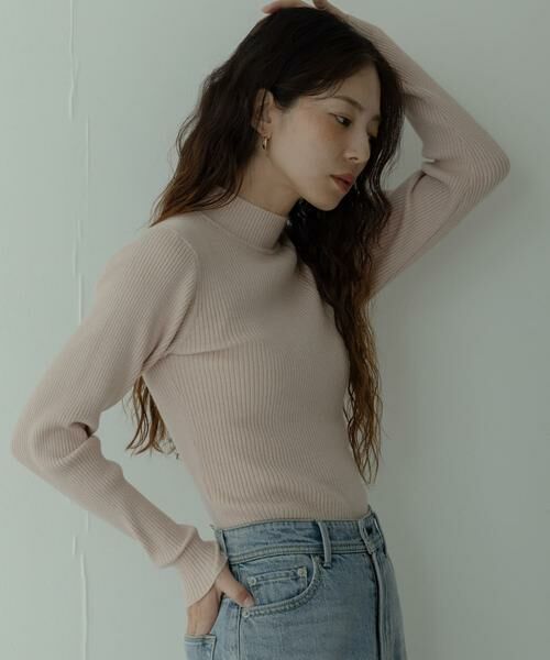 Sonny Label / サニーレーベル ニット・セーター | ウォッシャブルリブハイネックニットプルオーバー | 詳細1