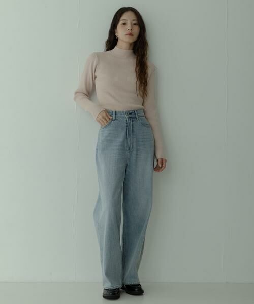 Sonny Label / サニーレーベル ニット・セーター | ウォッシャブルリブハイネックニットプルオーバー | 詳細2