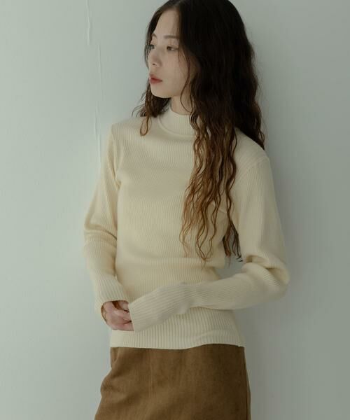 Sonny Label / サニーレーベル ニット・セーター | ウォッシャブルリブハイネックニットプルオーバー | 詳細10