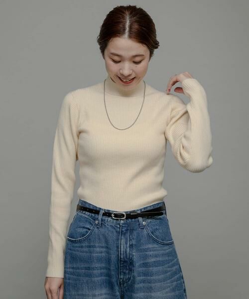 Sonny Label / サニーレーベル ニット・セーター | ウォッシャブルリブハイネックニットプルオーバー | 詳細12