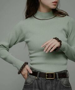 Sonny Label / サニーレーベル ニット・セーター | 袖口フリルハイネックプルオーバー