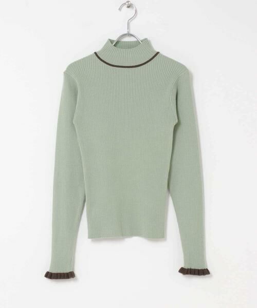 Sonny Label / サニーレーベル ニット・セーター | 袖口フリルハイネックプルオーバー | 詳細8