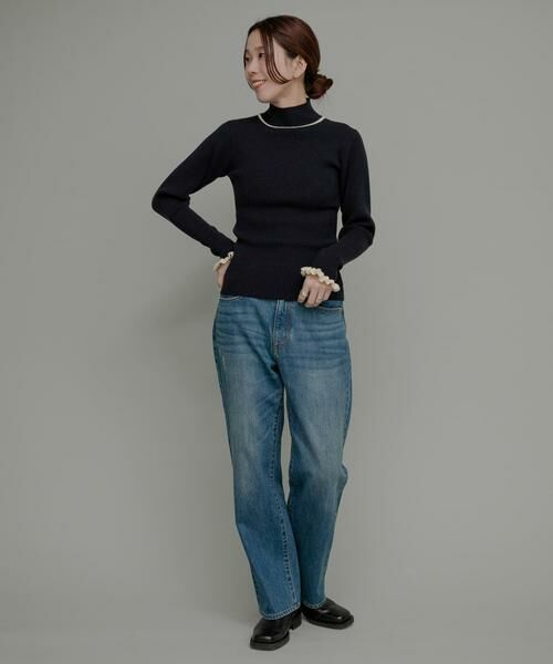 Sonny Label / サニーレーベル ニット・セーター | 袖口フリルハイネックプルオーバー | 詳細14