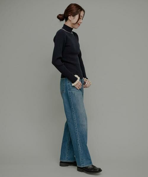 Sonny Label / サニーレーベル ニット・セーター | 袖口フリルハイネックプルオーバー | 詳細15