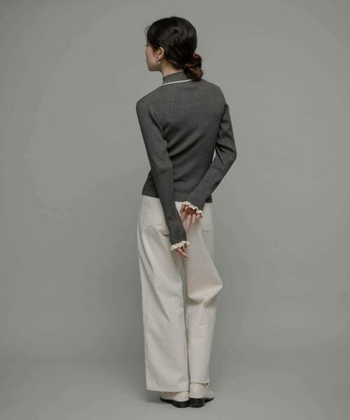 Sonny Label / サニーレーベル ニット・セーター | 袖口フリルハイネックプルオーバー | 詳細24