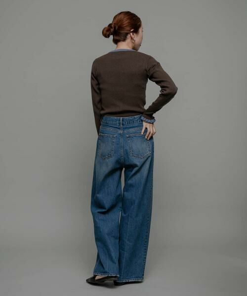 Sonny Label / サニーレーベル ニット・セーター | 『洗濯可』袖口フリルクルーネックプルオーバー | 詳細7