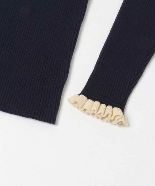 Sonny Label / サニーレーベル ニット・セーター | 『洗濯可』袖口フリルクルーネックプルオーバー | 詳細22