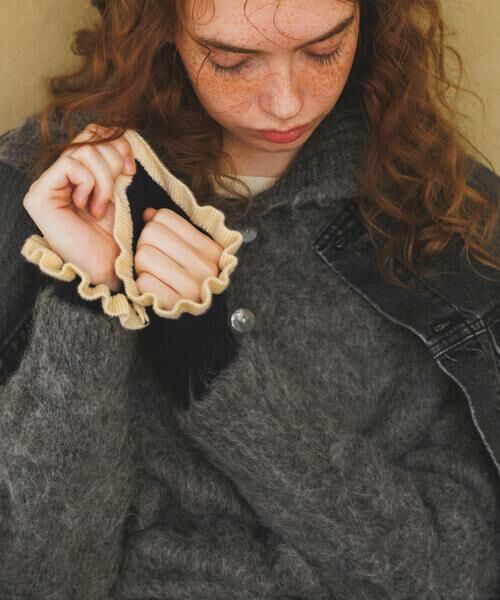 Sonny Label / サニーレーベル ニット・セーター | 『洗濯可』袖口フリルクルーネックプルオーバー | 詳細17