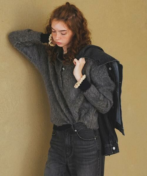 Sonny Label / サニーレーベル ニット・セーター | 『洗濯可』袖口フリルクルーネックプルオーバー | 詳細18