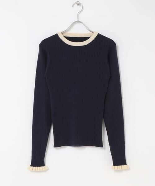 Sonny Label / サニーレーベル ニット・セーター | 『洗濯可』袖口フリルクルーネックプルオーバー | 詳細20