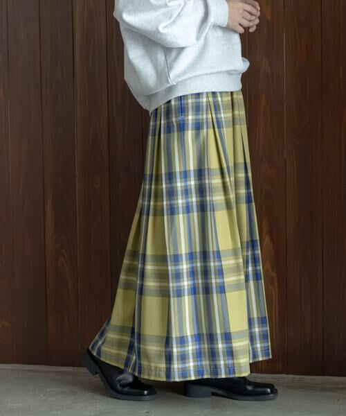 Sonny Label / サニーレーベル スカート | タックチェックイージースカート | 詳細2