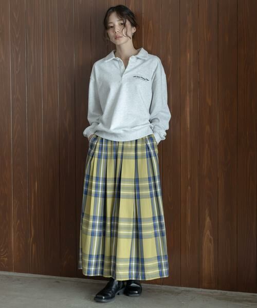 Sonny Label / サニーレーベル スカート | タックチェックイージースカート | 詳細4