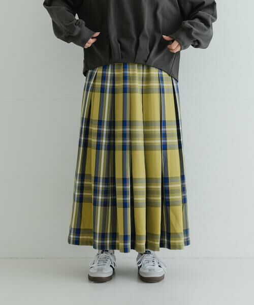 Sonny Label / サニーレーベル スカート | タックチェックイージースカート | 詳細7