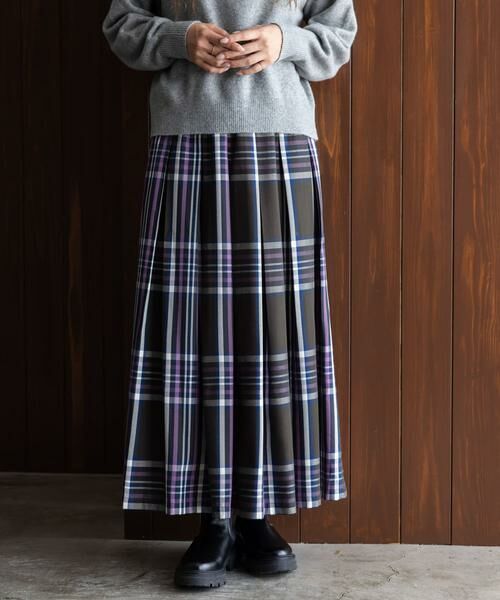 Sonny Label / サニーレーベル スカート | タックチェックイージースカート | 詳細20