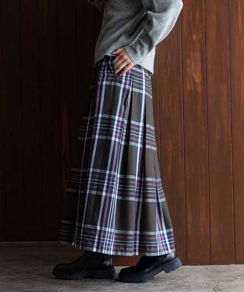 Sonny Label / サニーレーベル スカート | タックチェックイージースカート | 詳細21