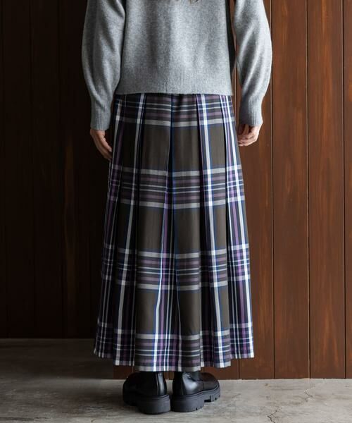 Sonny Label / サニーレーベル スカート | タックチェックイージースカート | 詳細22