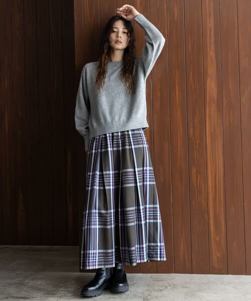 Sonny Label / サニーレーベル スカート | タックチェックイージースカート | 詳細23