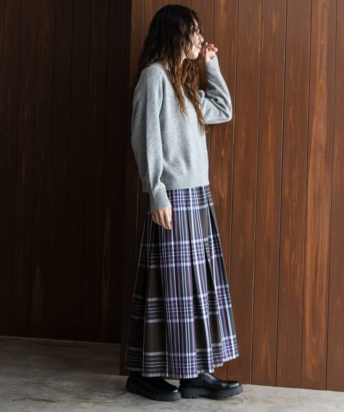 Sonny Label / サニーレーベル スカート | タックチェックイージースカート | 詳細25