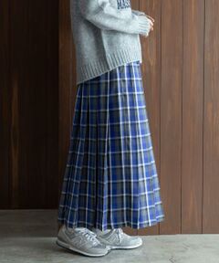 Sonny Label / サニーレーベル スカート | チェックプリーツイージースカート