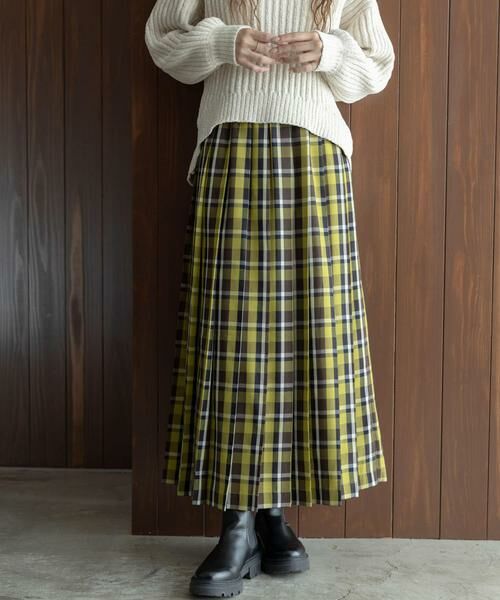 Sonny Label / サニーレーベル スカート | チェックプリーツイージースカート | 詳細1