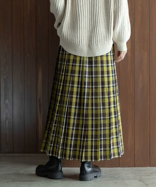 Sonny Label / サニーレーベル スカート | チェックプリーツイージースカート | 詳細3