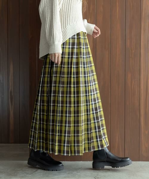 Sonny Label / サニーレーベル スカート | チェックプリーツイージースカート | 詳細4