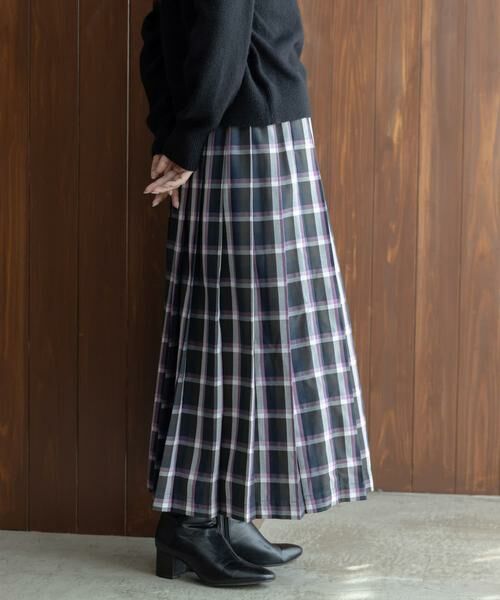 Sonny Label / サニーレーベル スカート | チェックプリーツイージースカート | 詳細16