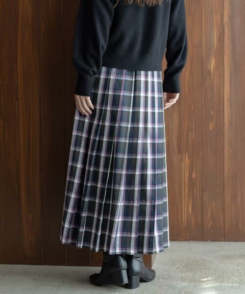 Sonny Label / サニーレーベル スカート | チェックプリーツイージースカート | 詳細17
