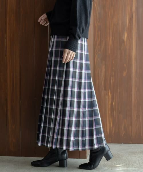 Sonny Label / サニーレーベル スカート | チェックプリーツイージースカート | 詳細18